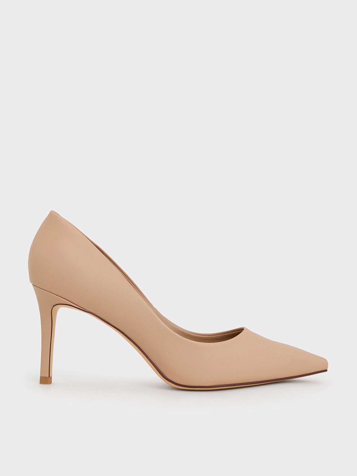 CHARLES & KEITH Deals / Emmy Pointed Stiletto Pumps - Nude