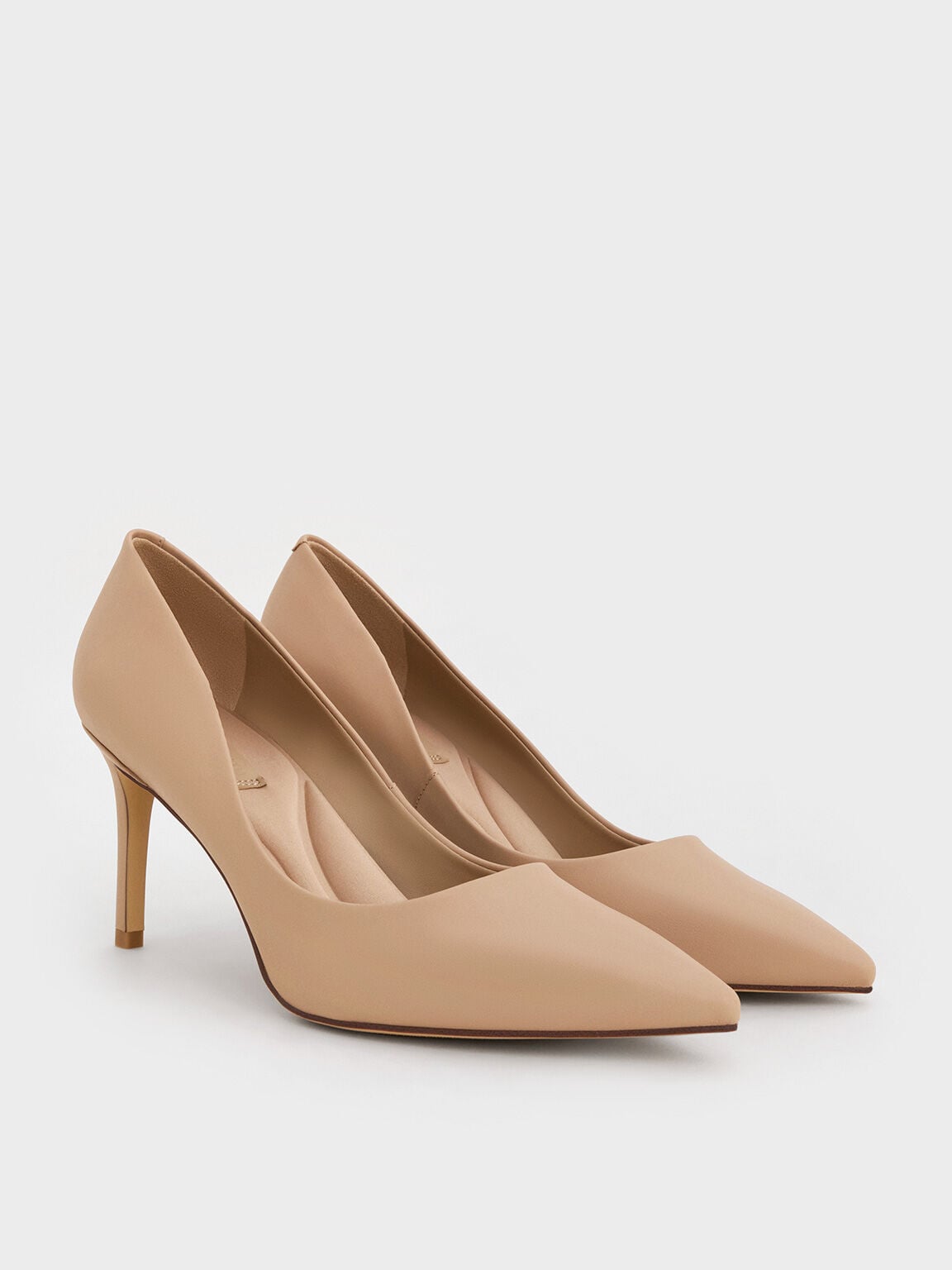 CHARLES & KEITH Deals / Emmy Pointed Stiletto Pumps - Nude