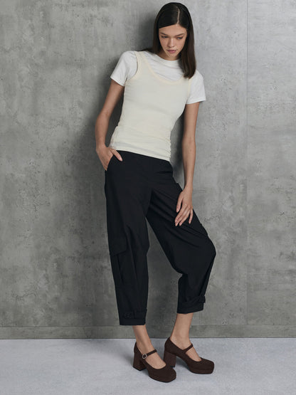 CHARLES & KEITH Featured / Faux Suede Platform Mary Jane Pumps - Dark Brown Textured