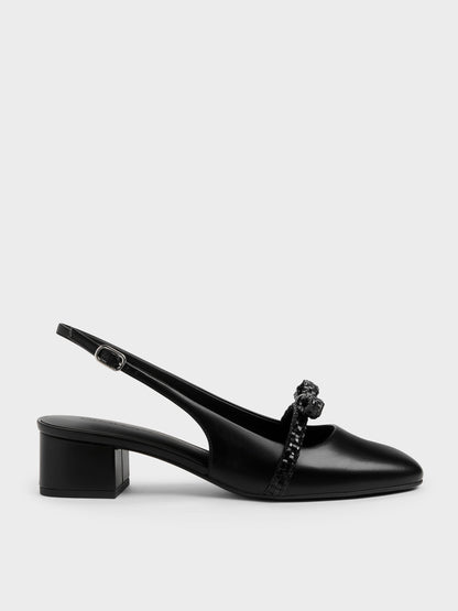 CHARLES & KEITH Everyday / Kaleen Slingback Pumps - Black