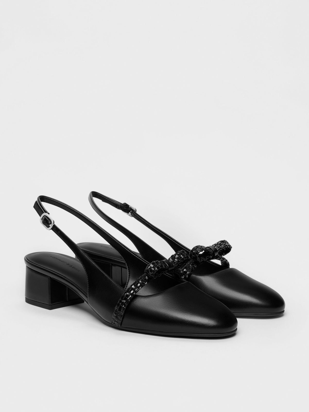 CHARLES & KEITH Everyday / Kaleen Slingback Pumps - Black