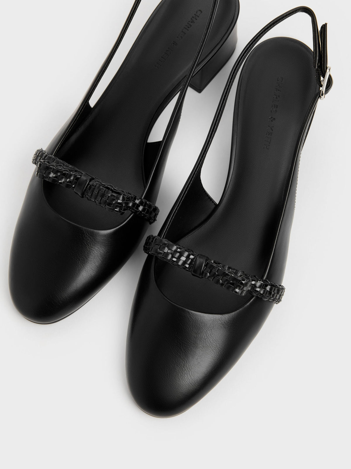 CHARLES & KEITH Everyday / Kaleen Slingback Pumps - Black