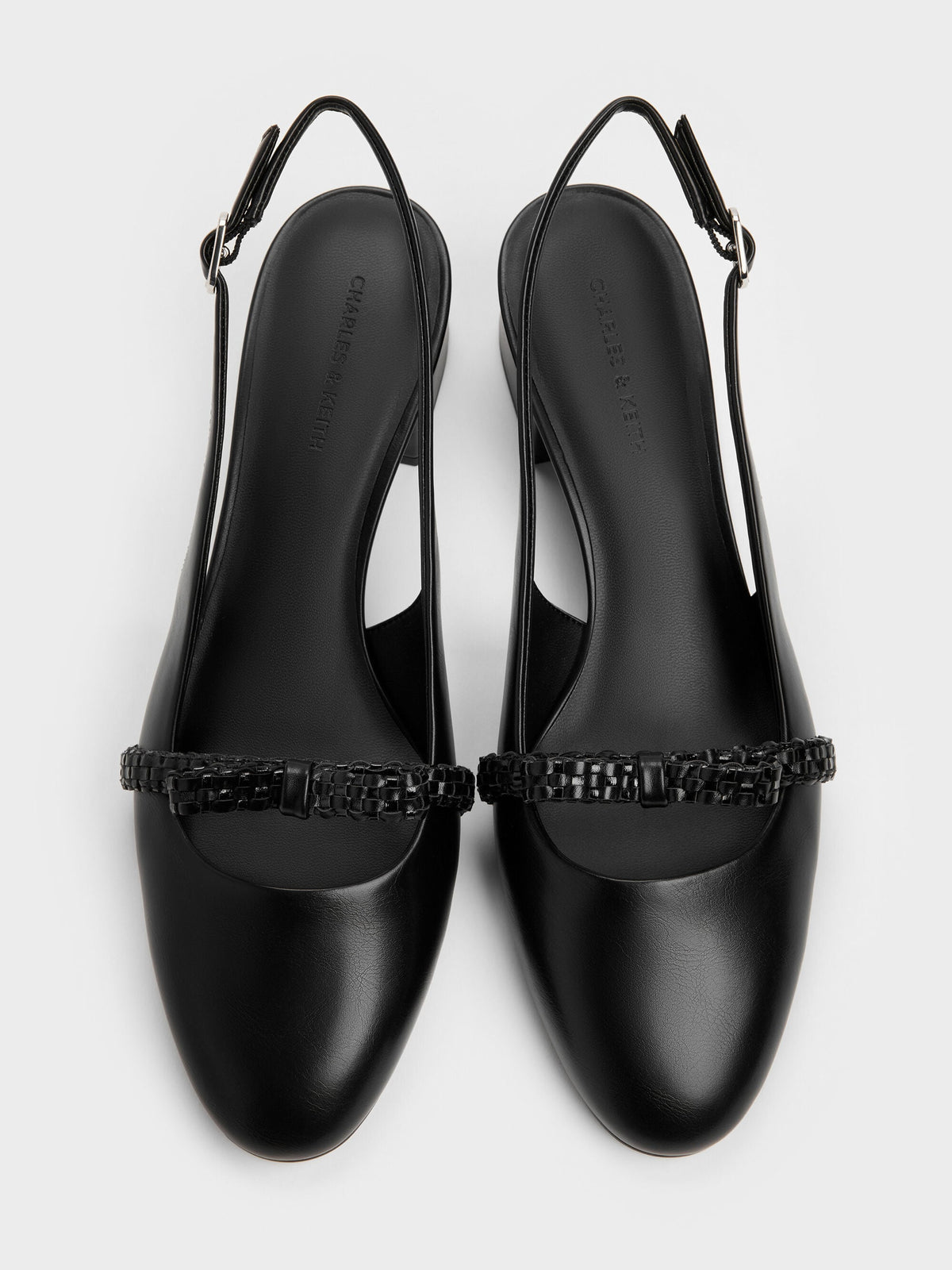 CHARLES & KEITH Everyday / Kaleen Slingback Pumps - Black
