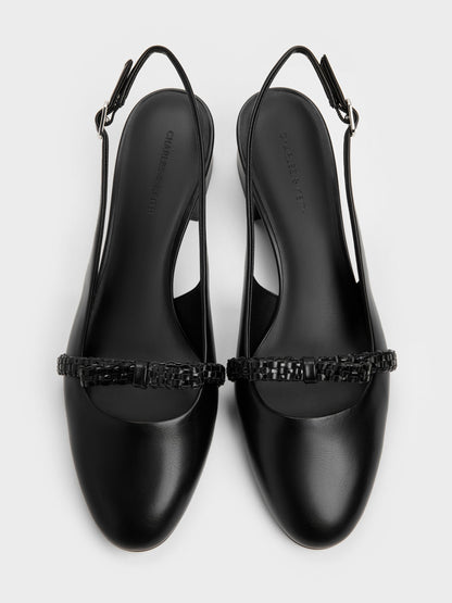 CHARLES & KEITH Everyday / Kaleen Slingback Pumps - Black