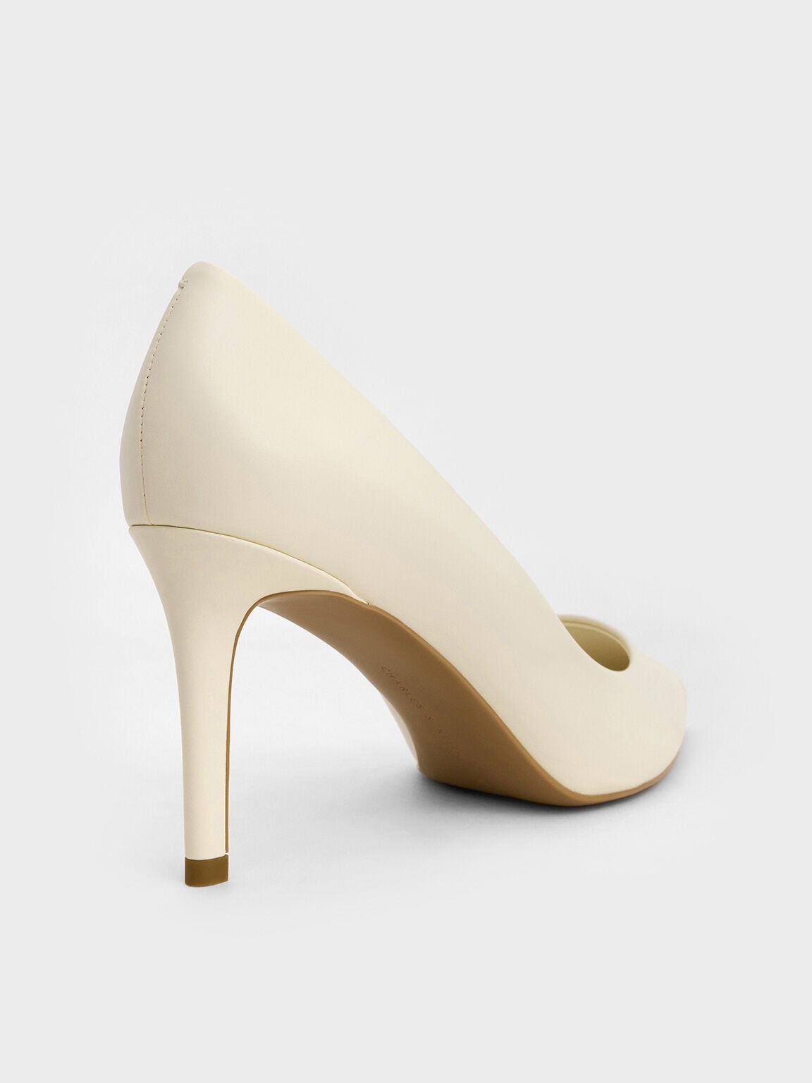 CHARLES & KEITH Everyday / Emmy Pointed Stiletto Pumps - Chalk