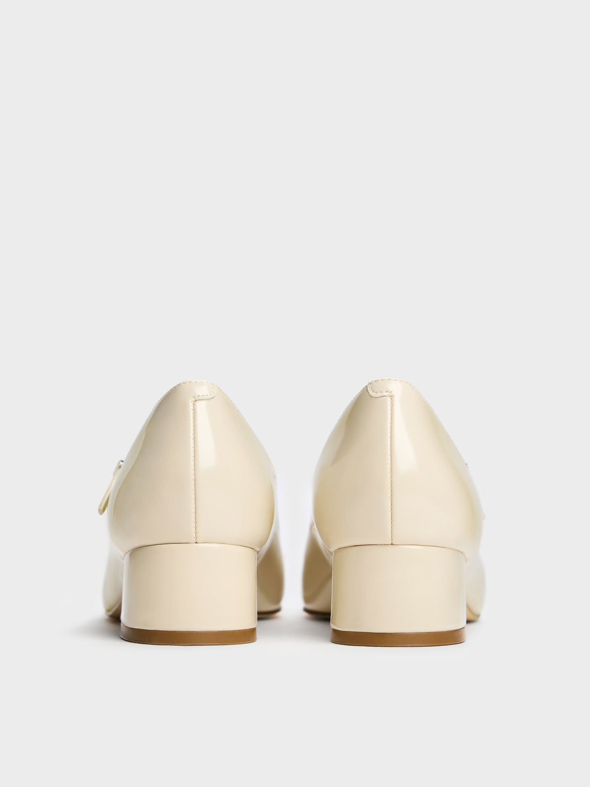 CHARLES & KEITH Best Price / Kelis Rose-Bow Mary Jane Pumps - Beige