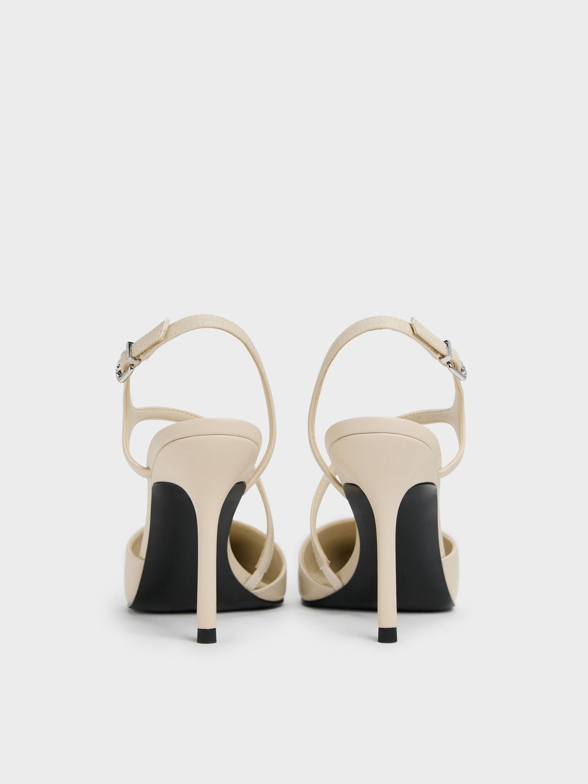 CHARLES & KEITH Featured / Cordelia Pointed Slingback Pumps - Chalk