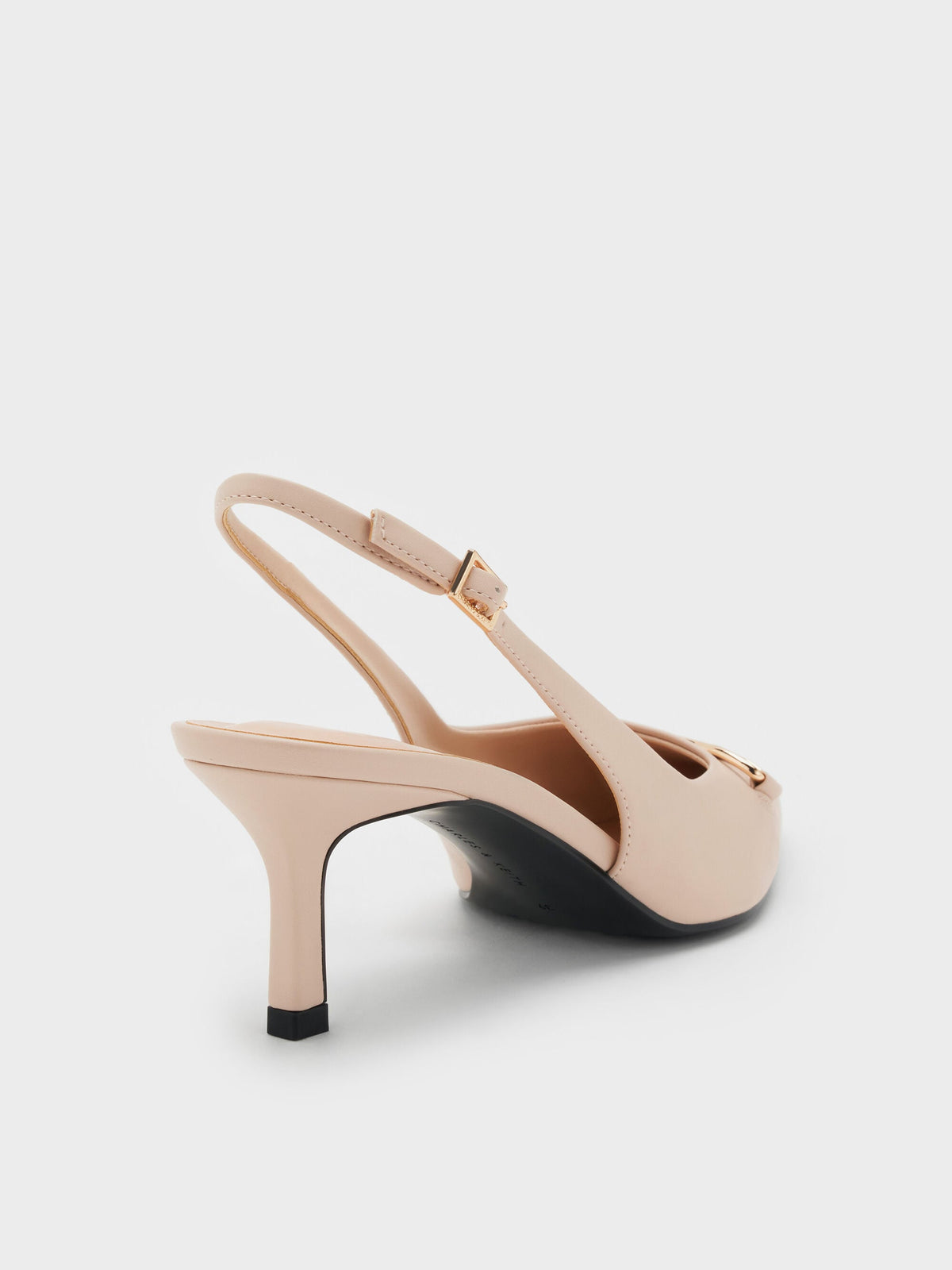 CHARLES & KEITH Hot Sale / Leslie Slingback Pumps - Nude