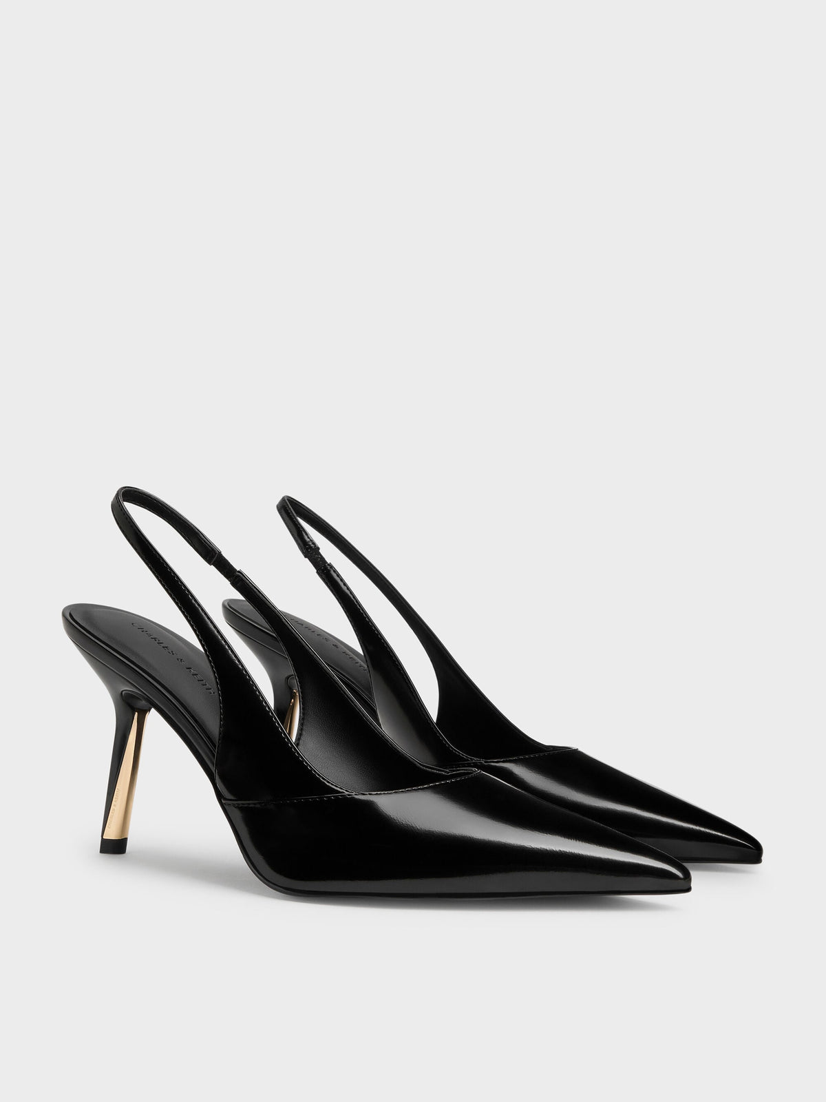 CHARLES & KEITH Trending / Taylen Slingback Pumps - Black Box