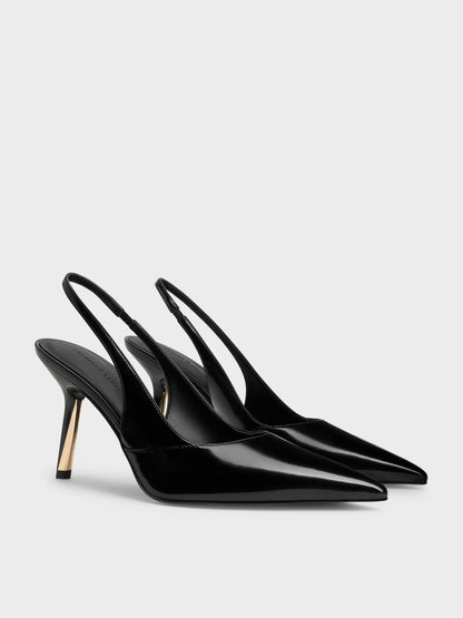 CHARLES & KEITH Trending / Taylen Slingback Pumps - Black Box