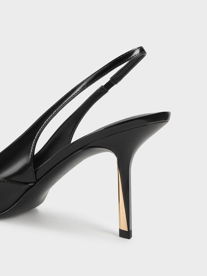 CHARLES & KEITH Trending / Taylen Slingback Pumps - Black Box