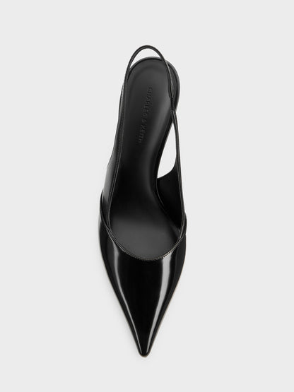 CHARLES & KEITH Trending / Taylen Slingback Pumps - Black Box