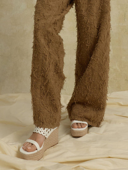 CHARLES & KEITH Smart Buy / Cut-Out Espadrille Wedges - White