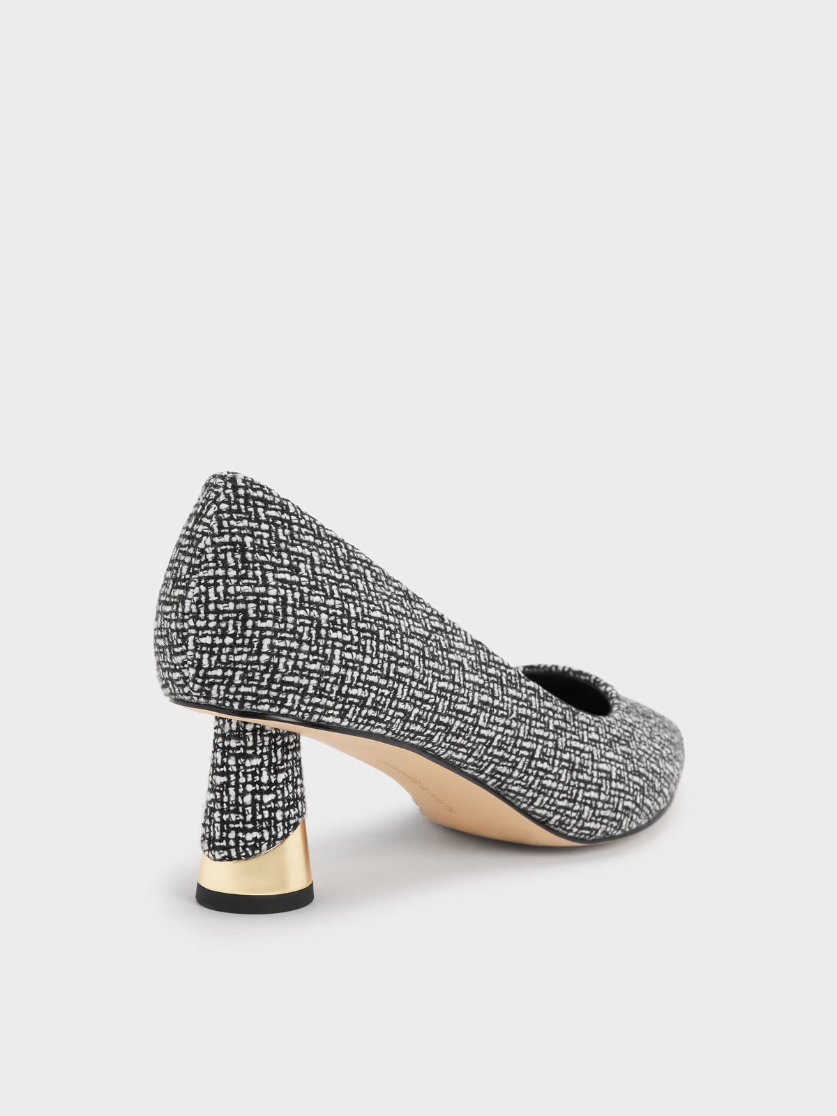 CHARLES & KEITH Smart Buy / Cammie Tweed Metallic-Heel Pumps - Multi