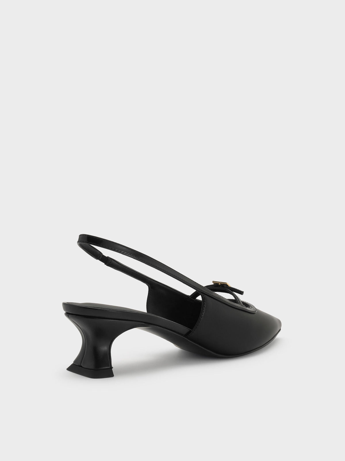 CHARLES & KEITH New / Buckle-Strap Slingback Pumps - Black
