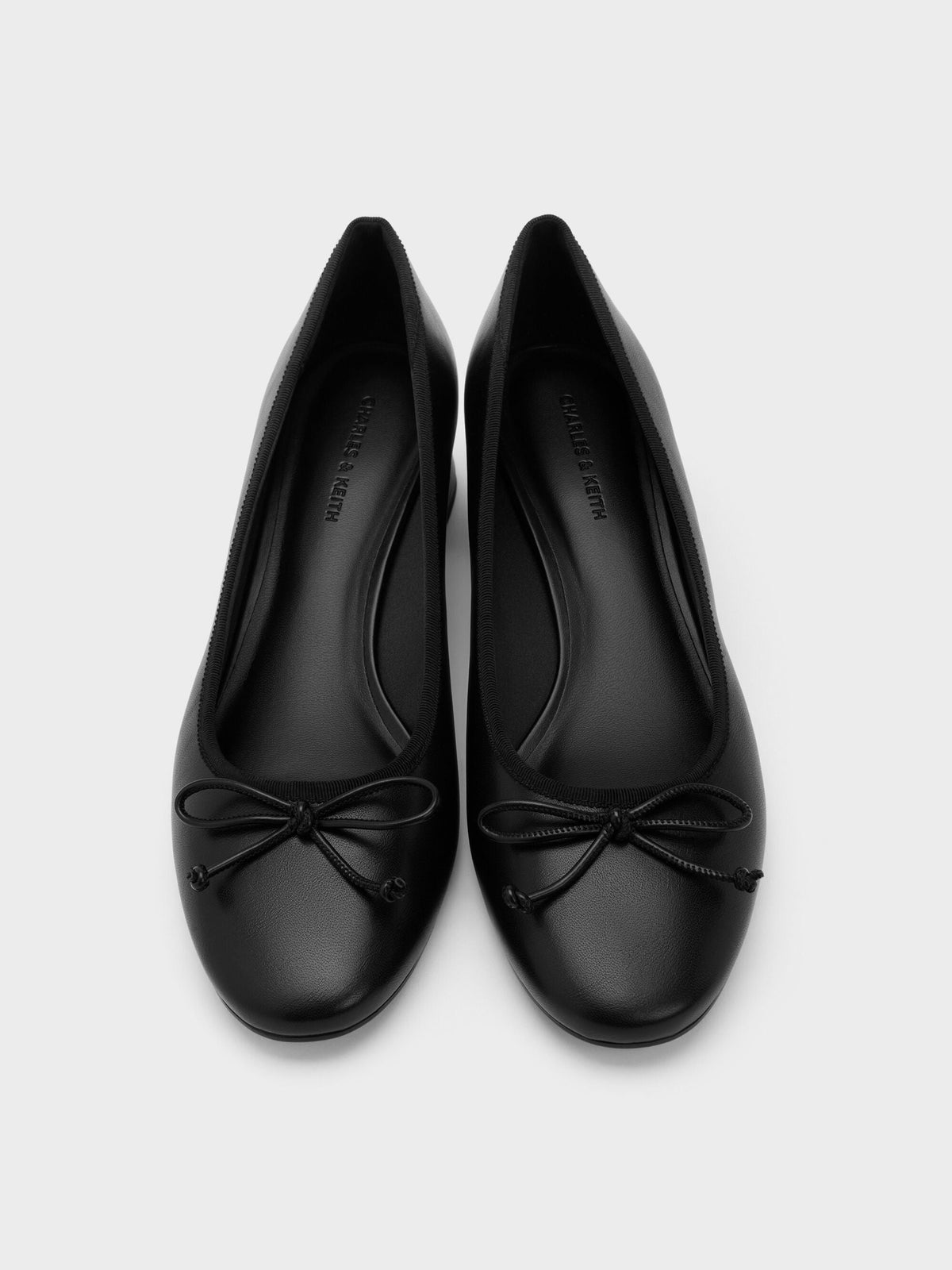 CHARLES & KEITH Essential / Bow Ballet Pumps - Black
