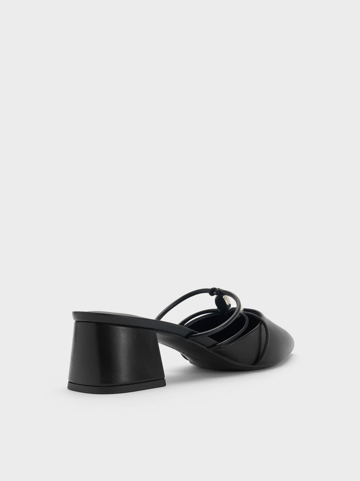 CHARLES & KEITH Special Offer / Georgie Bead Pointed Mules - Black