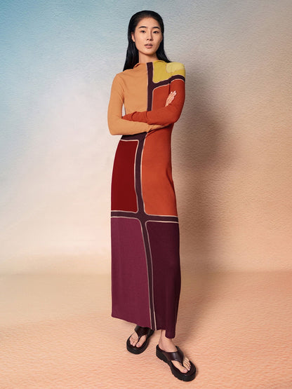 CHARLES & KEITH Recommended / V-Strap Flatform Thong Sandals - Burgundy