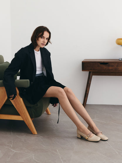 CHARLES & KEITH Best Price / Lando Two-Tone Mary Jane Pumps - Chalk