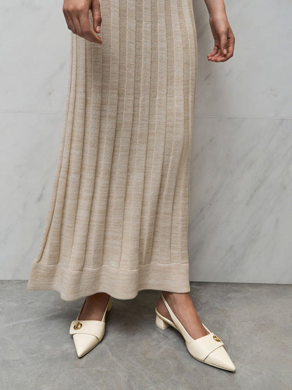 CHARLES & KEITH Hot Sale / Marley Slingback Pumps - Chalk