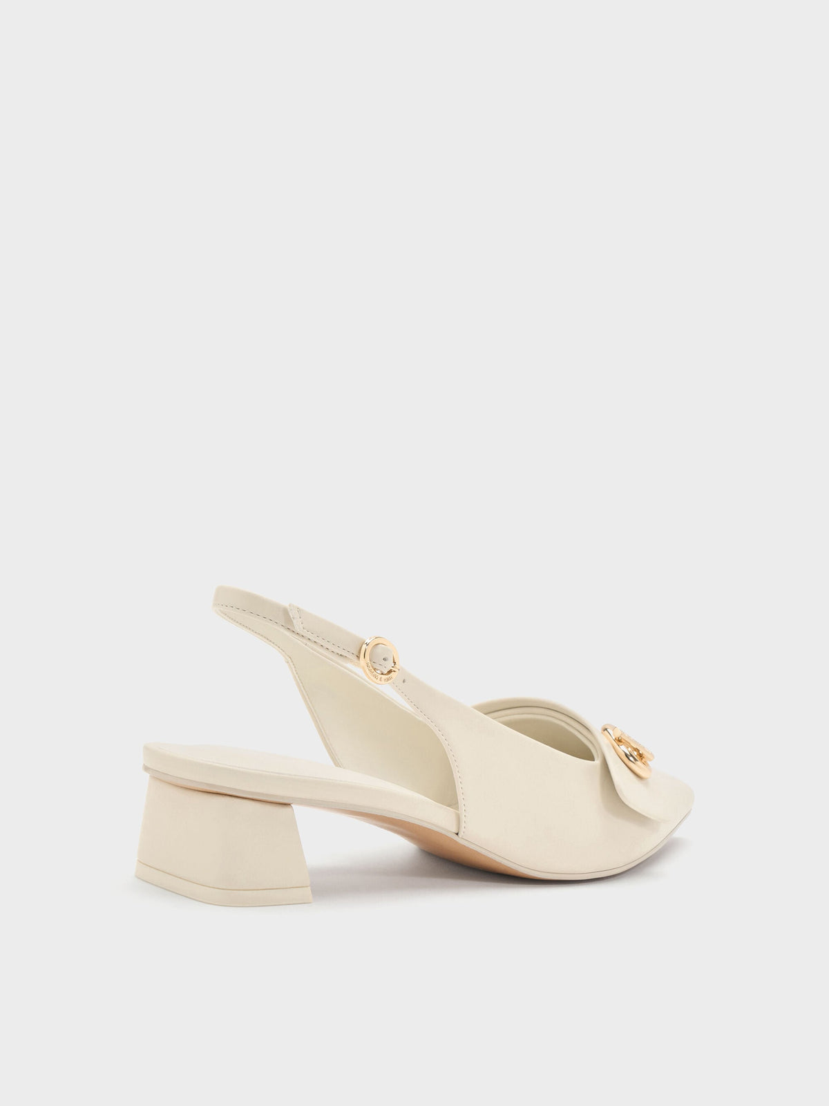 CHARLES & KEITH Hot Sale / Marley Slingback Pumps - Chalk