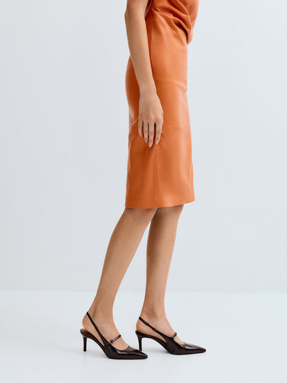 CHARLES & KEITH Value / Pointed Slingback Mary Jane Pumps - Burgundy