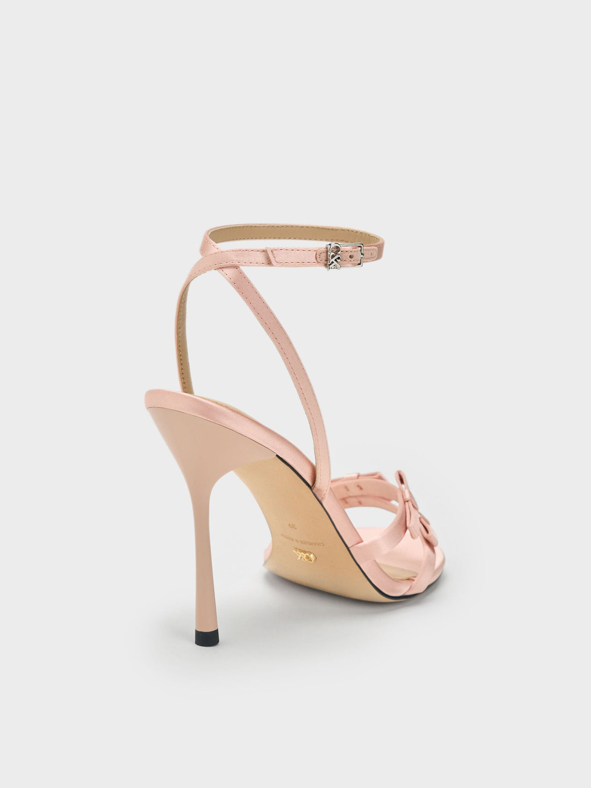 CHARLES & KEITH Trusted / Jessy Bow Stiletto Sandals - Pink