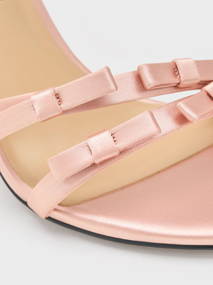 CHARLES & KEITH Trusted / Jessy Bow Stiletto Sandals - Pink