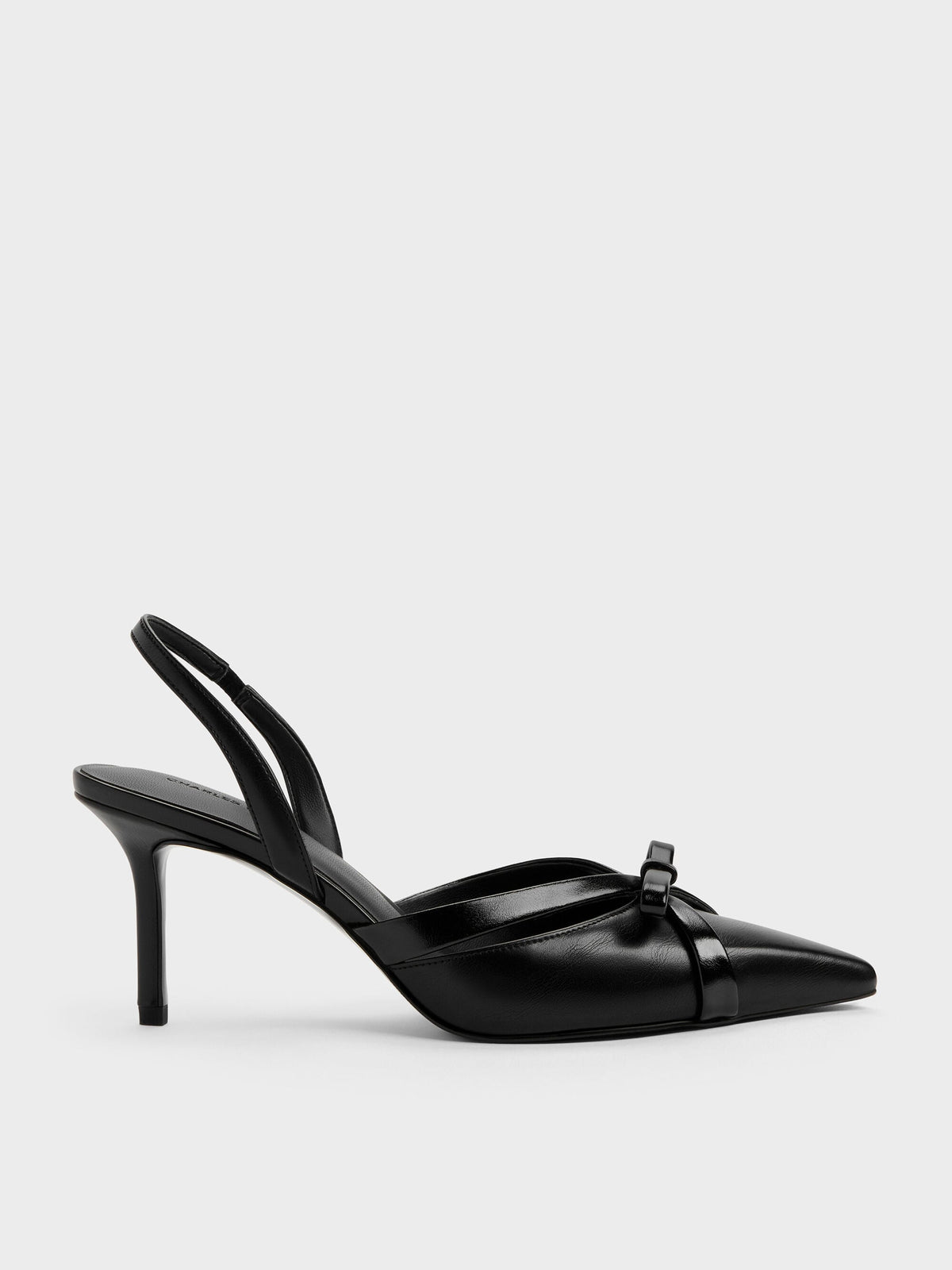 CHARLES & KEITH Best Price / Kaleen Slingback Stilettos - Black