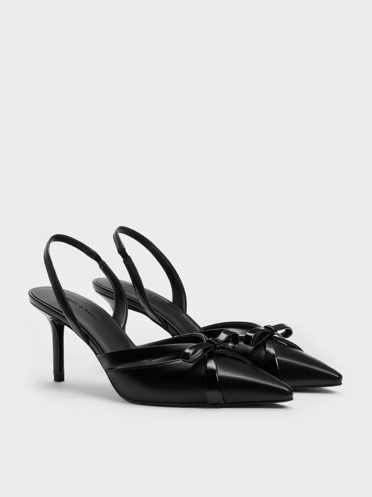 CHARLES & KEITH Best Price / Kaleen Slingback Stilettos - Black