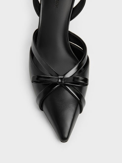 CHARLES & KEITH Best Price / Kaleen Slingback Stilettos - Black