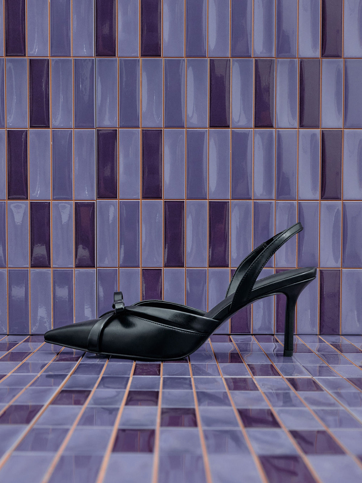 CHARLES & KEITH Best Price / Kaleen Slingback Stilettos - Black