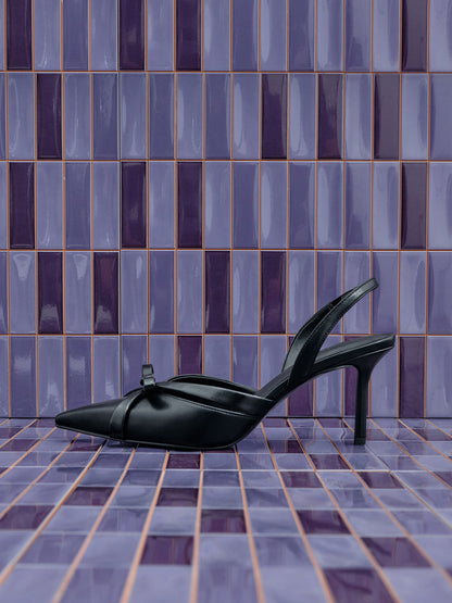 CHARLES & KEITH Best Price / Kaleen Slingback Stilettos - Black