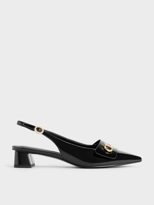 CHARLES & KEITH Featured / Marley Slingback Pumps - Black Box