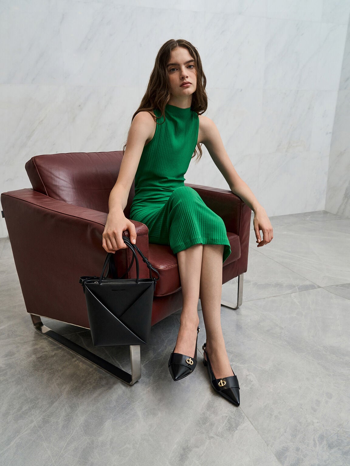 CHARLES & KEITH Featured / Marley Slingback Pumps - Black Box