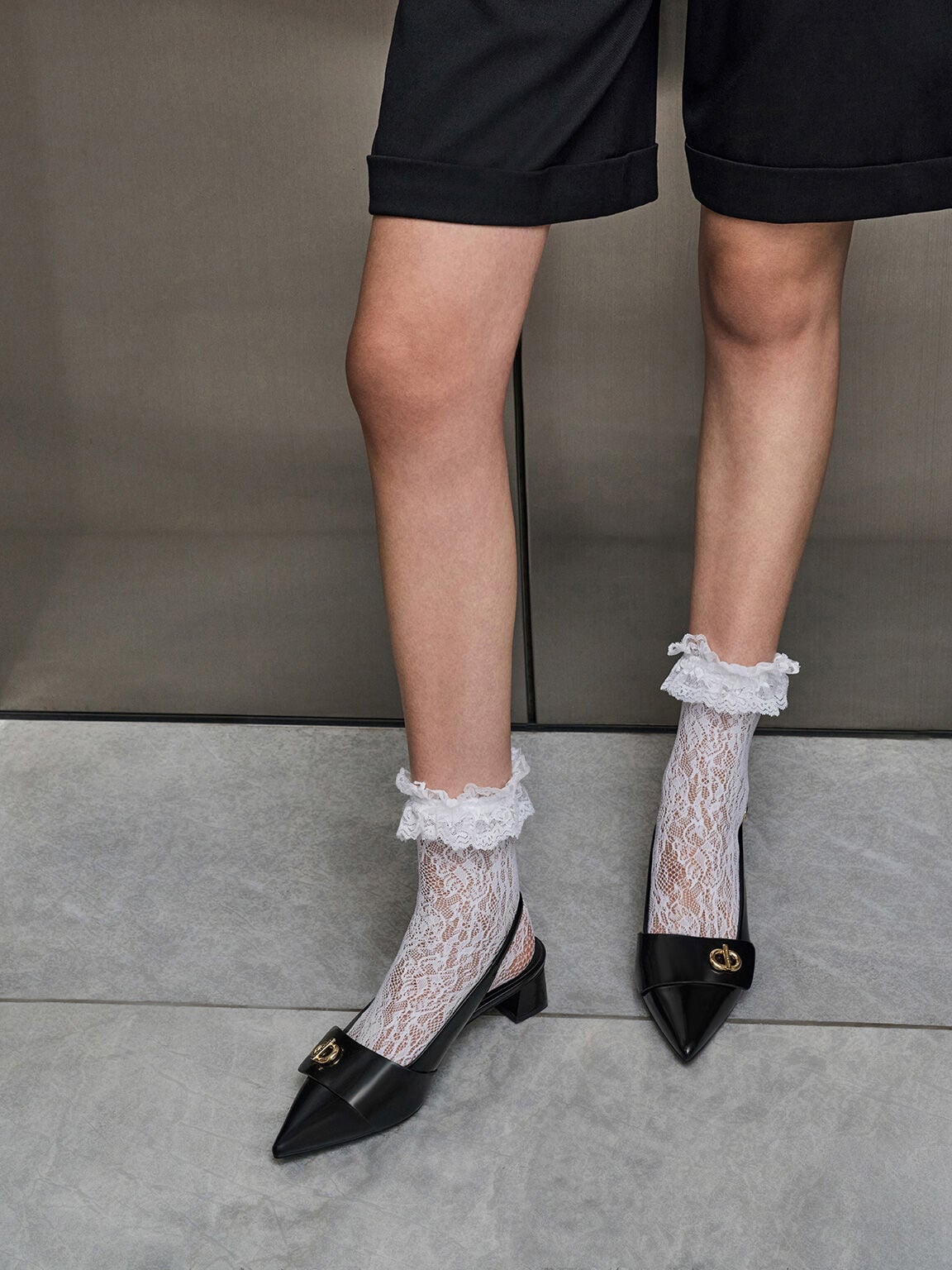 CHARLES & KEITH Featured / Marley Slingback Pumps - Black Box