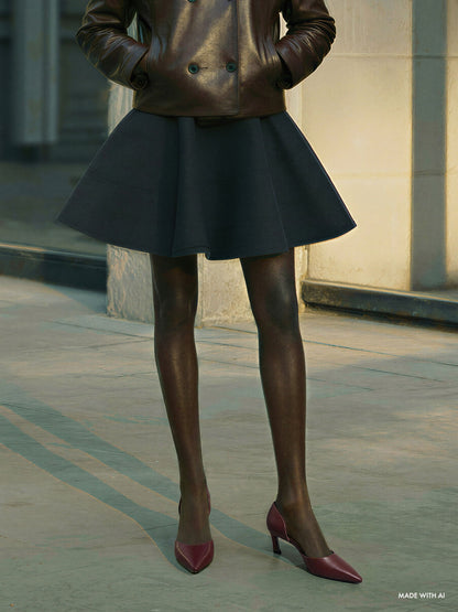 CHARLES & KEITH Trending / Kerra Pointed D'Orsay Pumps - Burgundy