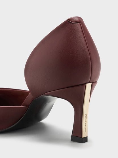 CHARLES & KEITH Trending / Kerra Pointed D'Orsay Pumps - Burgundy