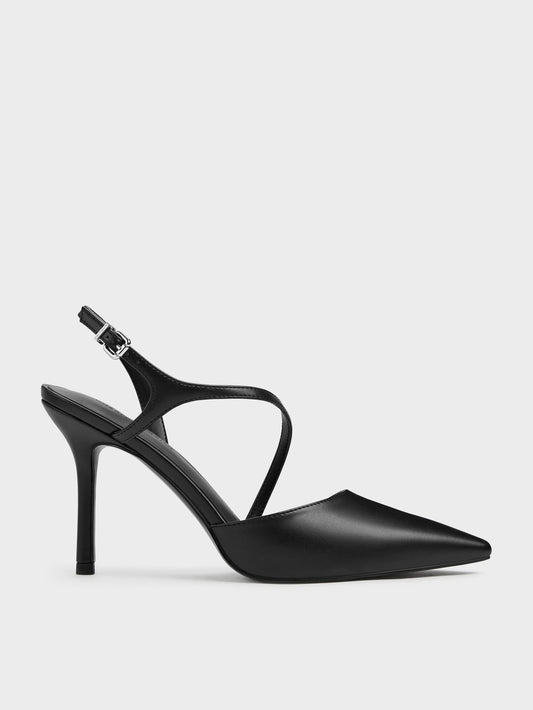CHARLES & KEITH Value / Cordelia Pointed Slingback Pumps - Black
