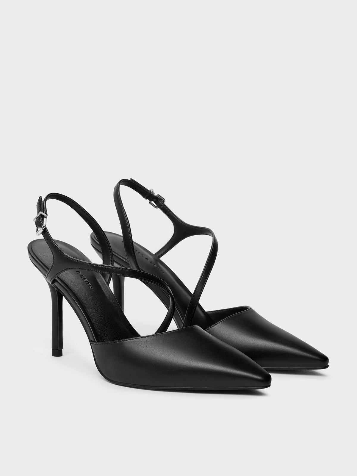 CHARLES & KEITH Value / Cordelia Pointed Slingback Pumps - Black