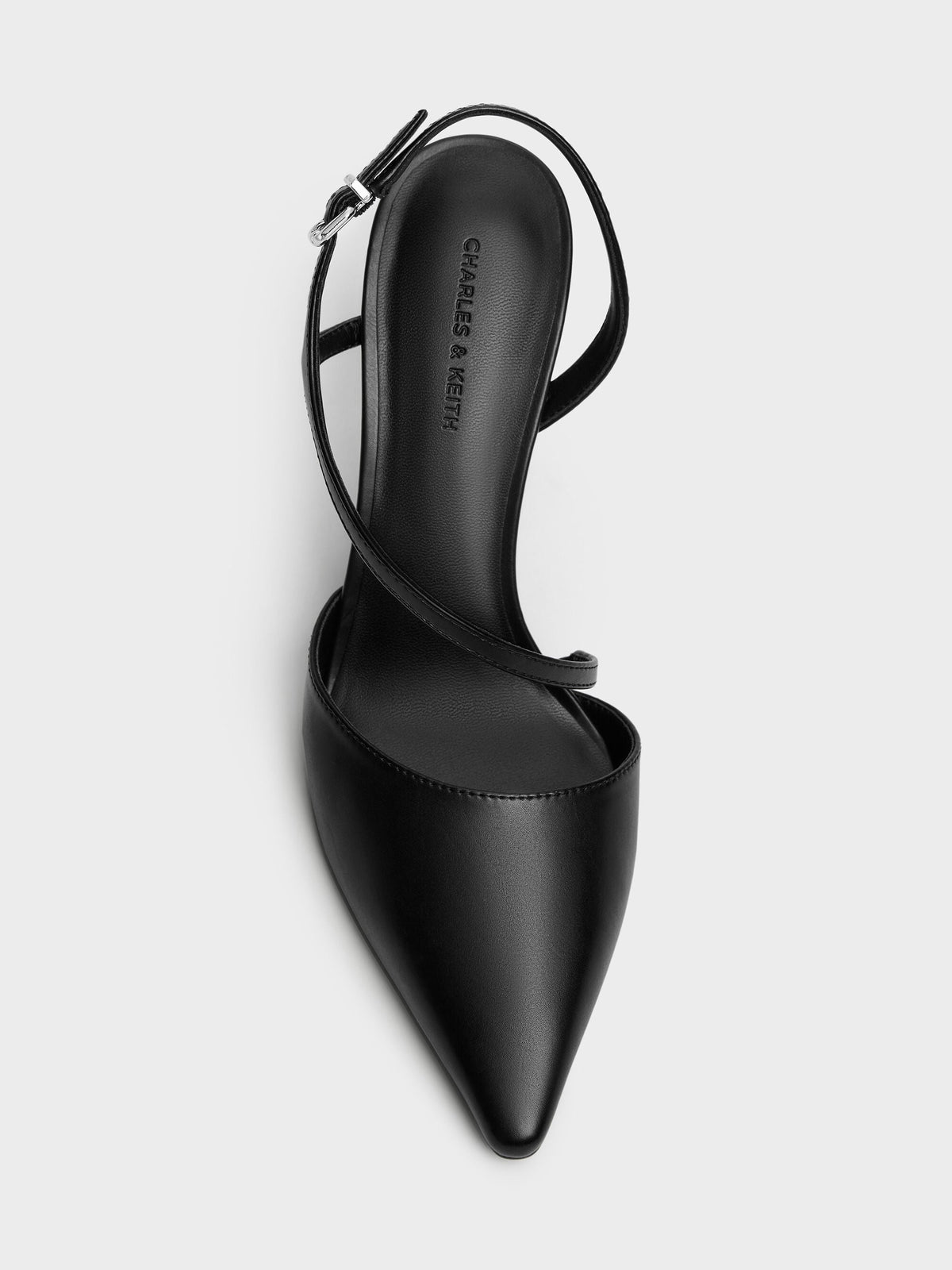 CHARLES & KEITH Value / Cordelia Pointed Slingback Pumps - Black