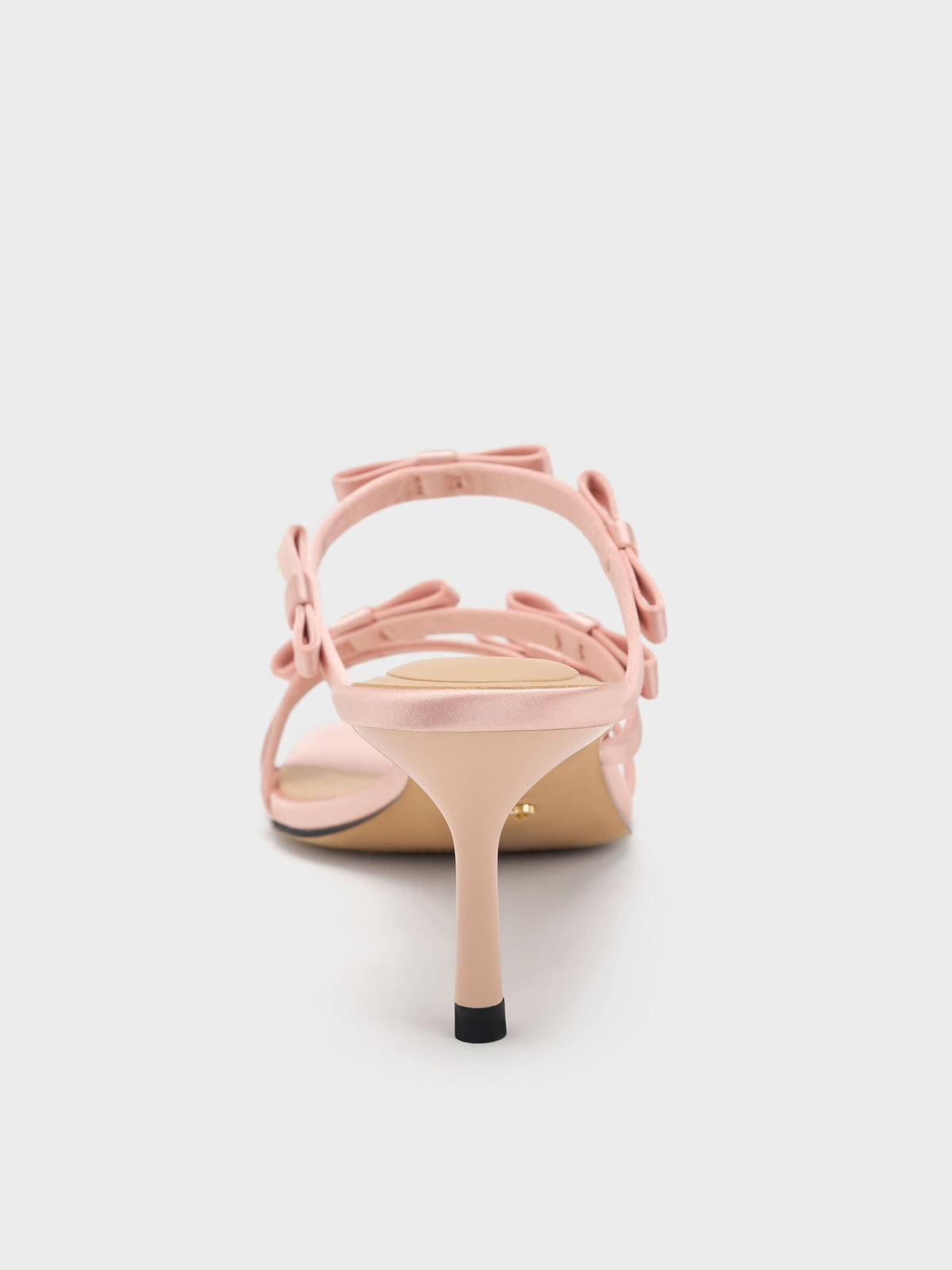 CHARLES & KEITH New / Jessy Bow Heeled Sandals - Pink