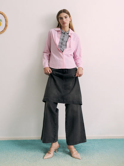 CHARLES & KEITH Recommended / Arden Pointed Wavy Heeled Mules - Light Pink