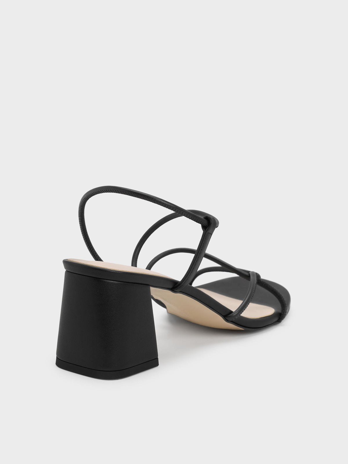 CHARLES & KEITH Everyday / Meadow Strappy Block Heel Sandals - Black