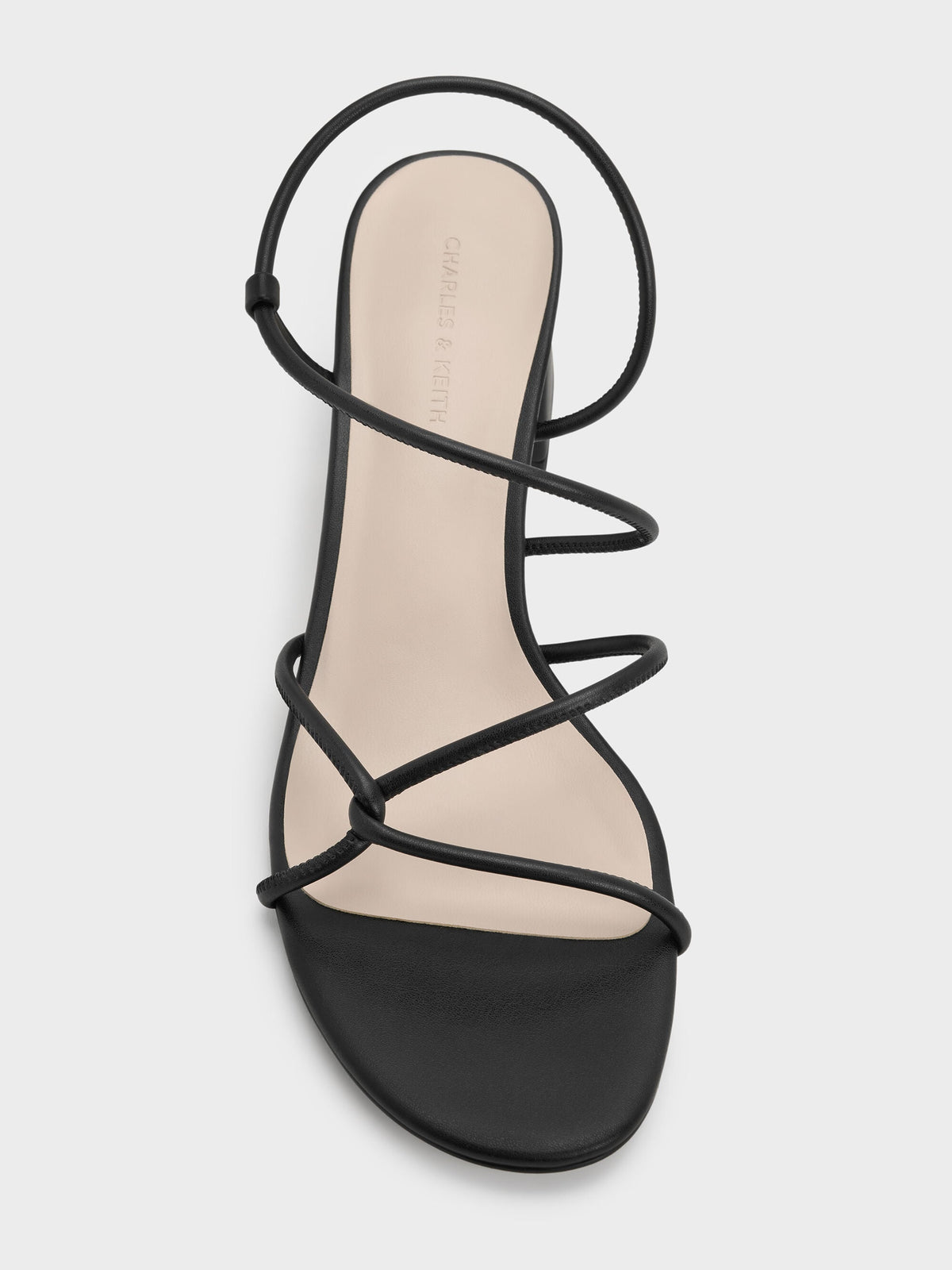 CHARLES & KEITH Everyday / Meadow Strappy Block Heel Sandals - Black