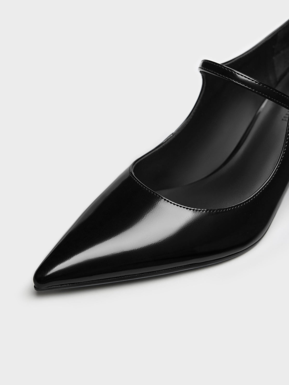 CHARLES & KEITH Trusted / Pointed Mary Jane Pumps - Black Box
