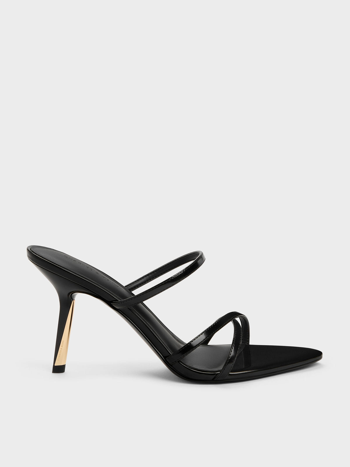 CHARLES & KEITH Best Seller / Taylen Strappy Heeled Mules - Black Box