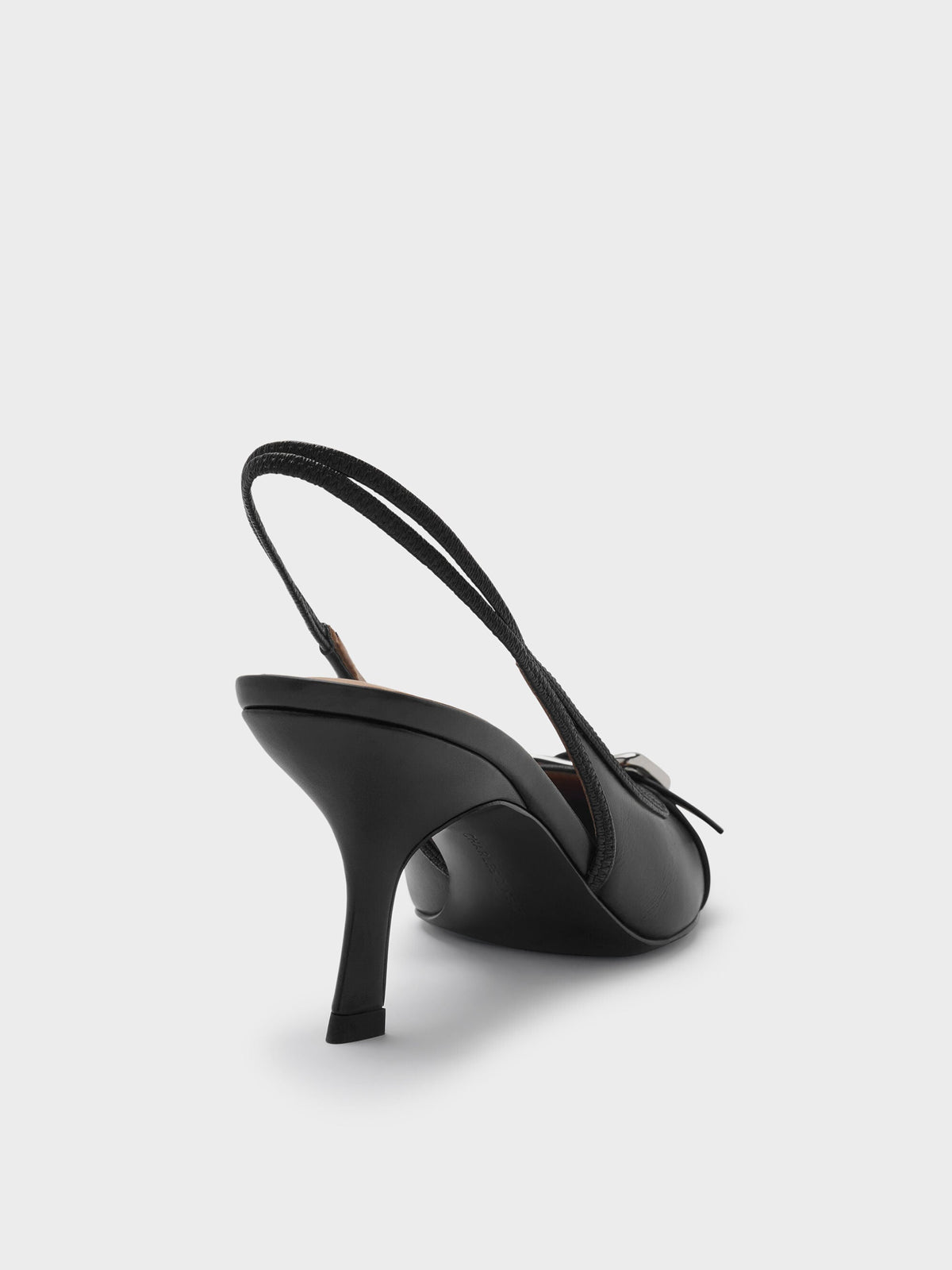 CHARLES & KEITH Signature / Anita Buckled Pointed Slingback Pumps - Black