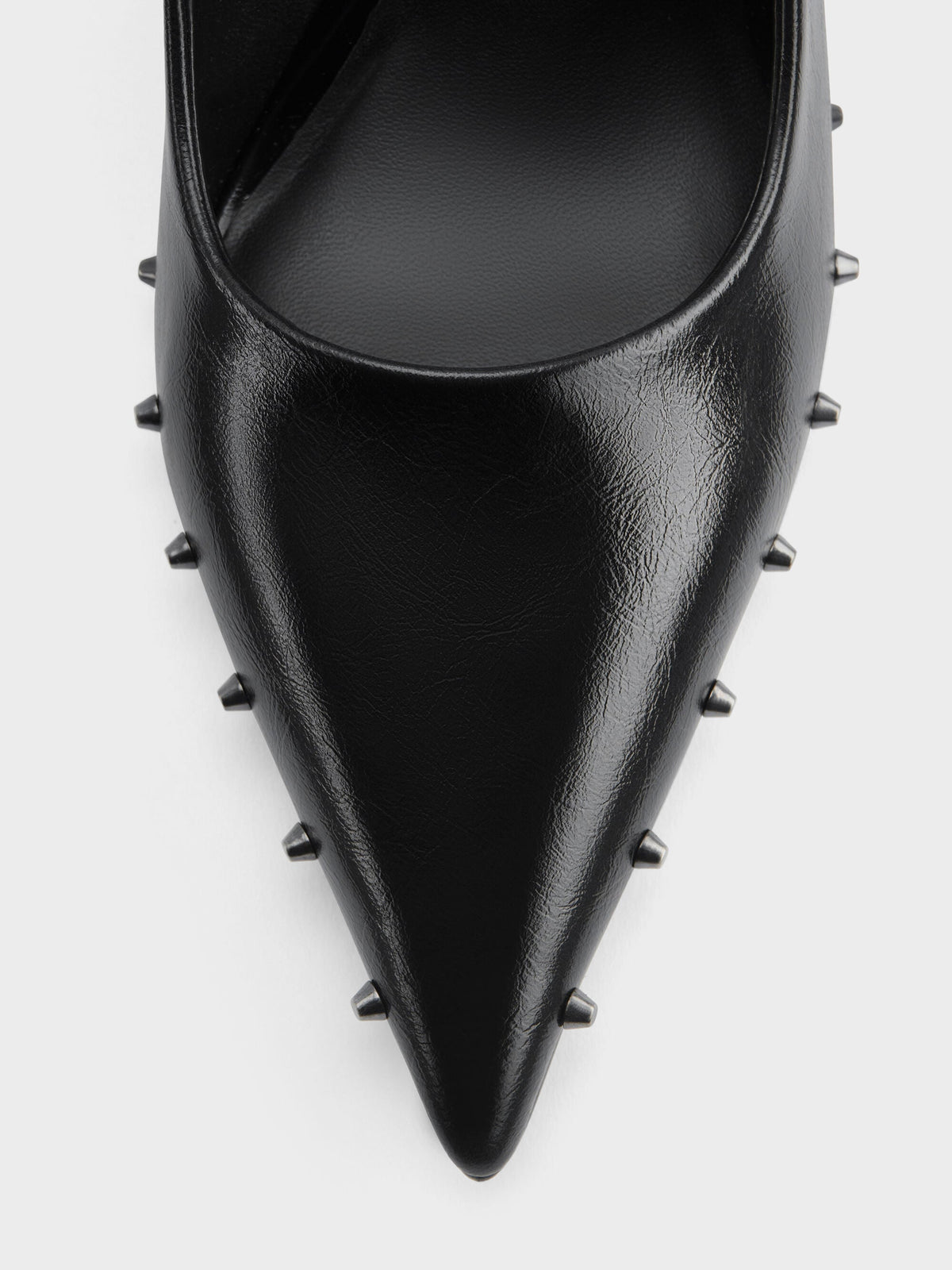 CHARLES & KEITH Premium / Coralie Studded Pointed Pumps - Black