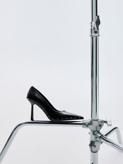CHARLES & KEITH Premium / Coralie Studded Pointed Pumps - Black